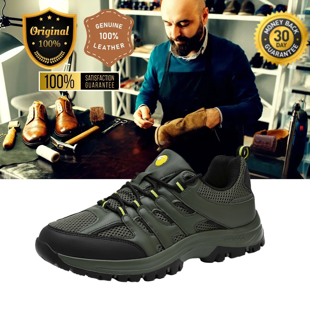 🔥 Ergonomically designed men's casual shoes 👞 Hand-sewn, easy to put on and take off ✅ Arch support, relieves walking pain - allowing you to walk comfortably
