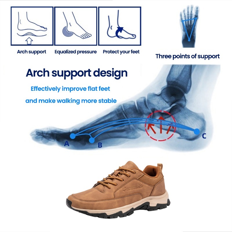 [Last Day 70% Off - Ends Soon] 🔥 Ergonomically Designed Men's Walking Shoes 👞 Relieve walking pain ✅ Arch support for comfortable walking