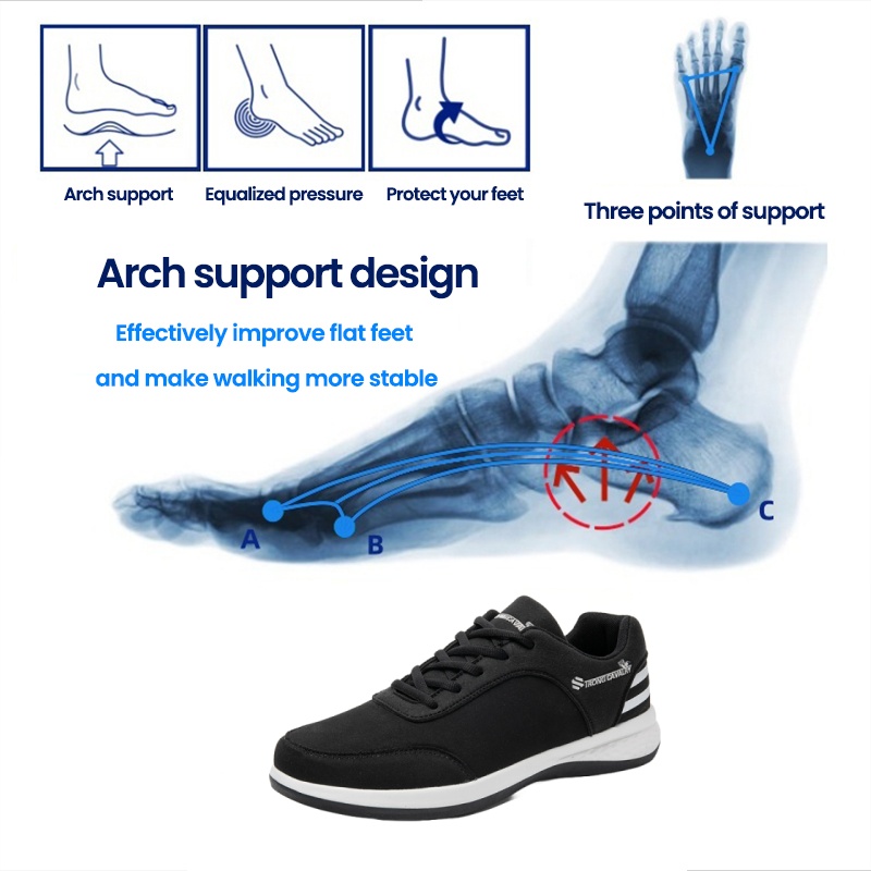 [Last Day 70% Off - Ends Soon] 🔥 Ergonomically Designed Men's Walking Shoes 👞 Relieve walking pain ✅ Arch support for comfortable walking