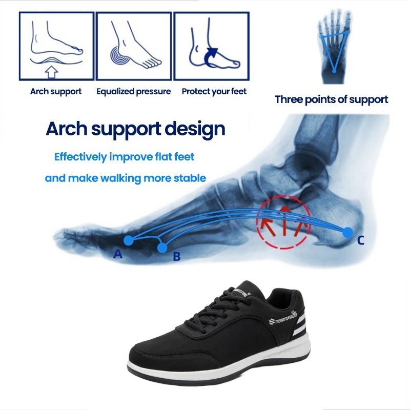 [Last Day 70% Off - Ends Soon] 🔥 Ergonomically Designed Men's Walking Shoes 👞 Relieve walking pain ✅ Arch support for comfortable walking