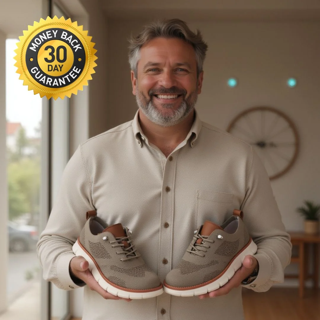 🔥 Ergonomically designed men's casual shoes 👞 Hand-sewn, easy to put on and take off ✅ Arch support, relieve pain, and make you walk comfortably