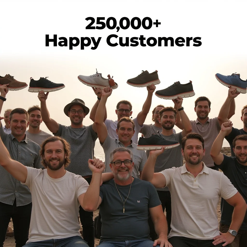 🔥 Ergonomically designed men's casual shoes 👞 Hand-sewn, easy to put on and take off ✅ Arch support, relieve pain, and make you walk comfortably