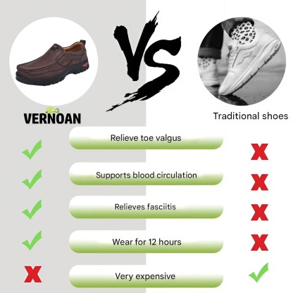 🐂Men's Calfskin Walking Shoes 👞 Slip-on design, easy to put on and take off ✅ Arch support - relieve pain and walk comfortably