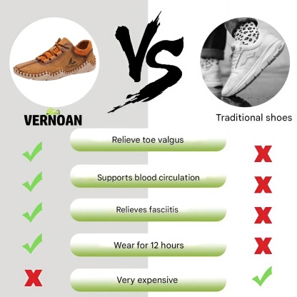 [Last Day 70% Off - Don't Miss Out] 🔥 Men's Calfskin Walking Shoes 👞 Hand-sewn ✅ Arch Support - Pain Relief for Comfortable Walking