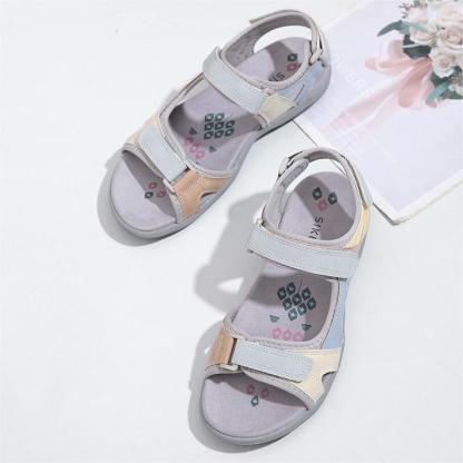 Orthopedic Sandals - Color Blocking Velcro Sports Sandals