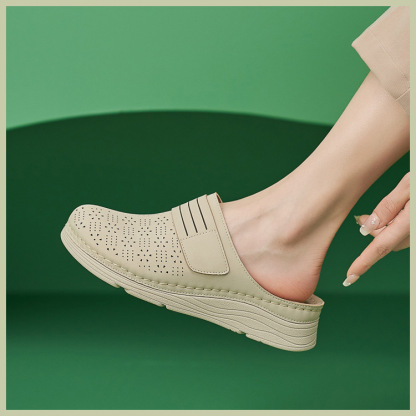 Casual Orthopedic Velcro Walking Wedge Toe Sandals