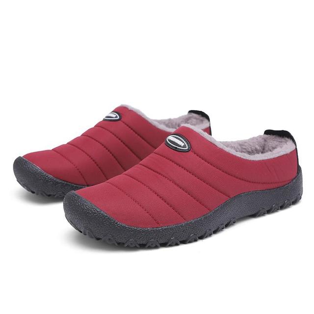 Fur Slippers Waterproof Indoor And Outdoor Winter Slides for Women and Men