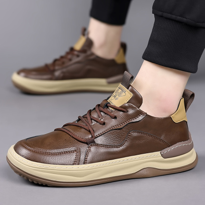 Genuine leather men's sports casual shoes