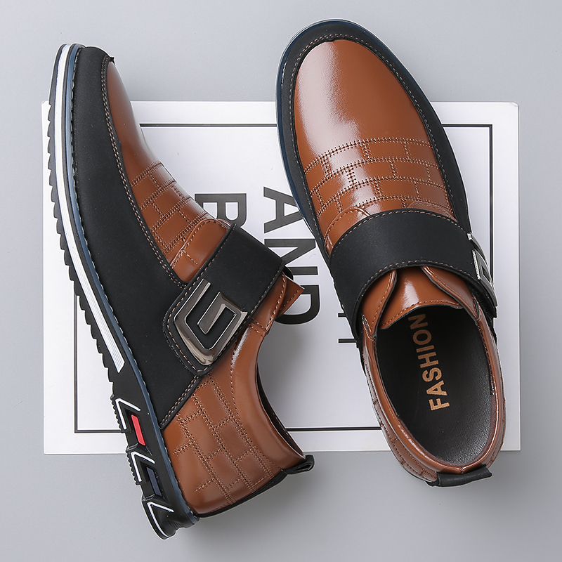 Fashion casual velcro men's casual shoes
