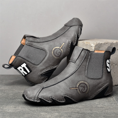 🔥Hot Sale! Limited Stock! 💥Men's Casual Soft Cowhide Slip-on Ankle Boots