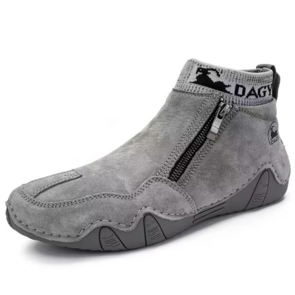 🔥Hot Sale! Limited Stock💥Men's Year-Round Lightweight Leather Slip-On Side-Zip DAGY Motorcycle Boots