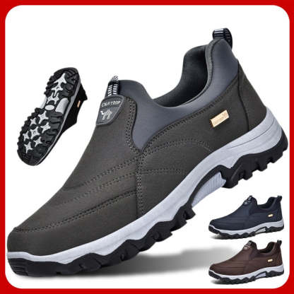💥Hot sale💥 Men's Comfortable Breathable Orthopedic Leather Walking Hiking Shoes