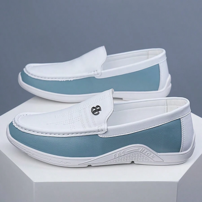 Men's Comfy Leather Casual Walking Orthopedic Shoes
