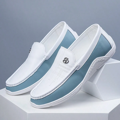 Men's Comfy Leather Casual Walking Orthopedic Shoes