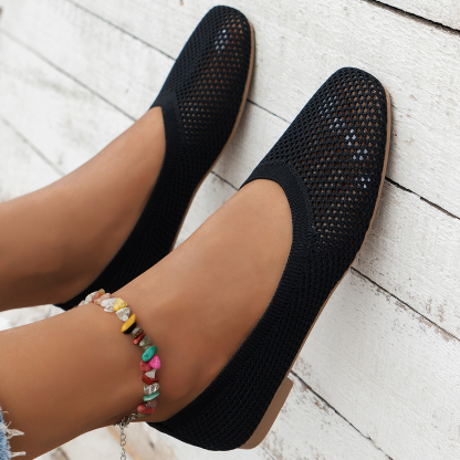 Women's Ballet Comfortable Soft Breathable Non-Slip Orthopedic Slip-On Flat Shoes