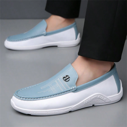 Men's Comfy Leather Casual Walking Orthopedic Shoes