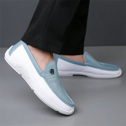 Men's Comfy Leather Casual Walking Orthopedic Shoes