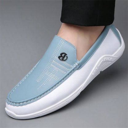 Men's Comfy Leather Casual Walking Orthopedic Shoes