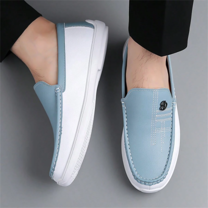 Men's Comfy Leather Casual Walking Orthopedic Shoes