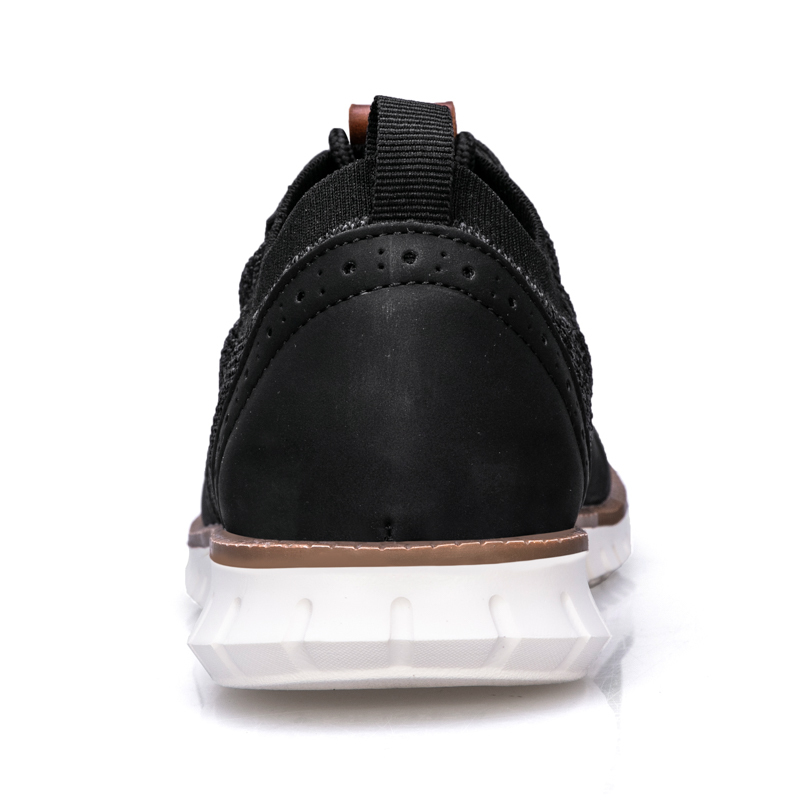 Men's Casual Dress Sneakers - Breathable Mesh Oxford Business Walking Tennis Shoes - Comfortable & Lightweight