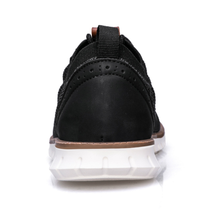 Men's Casual Dress Sneakers - Breathable Mesh Oxford Business Walking Tennis Shoes - Comfortable & Lightweight