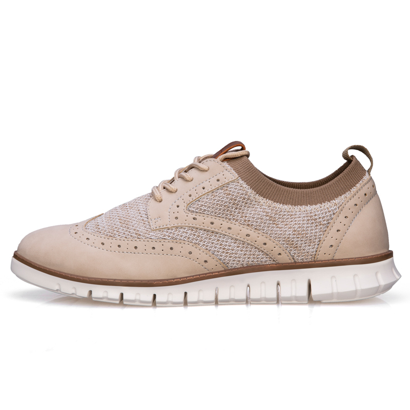 Men's Casual Dress Sneakers - Breathable Mesh Oxford Business Walking Tennis Shoes - Comfortable & Lightweight