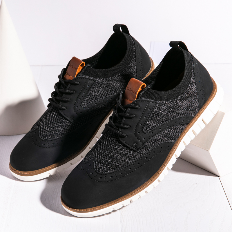 Men's Casual Dress Sneakers - Breathable Mesh Oxford Business Walking Tennis Shoes - Comfortable & Lightweight
