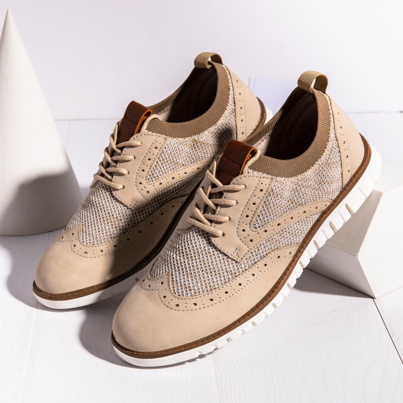 Men's Casual Dress Sneakers - Breathable Mesh Oxford Business Walking Tennis Shoes - Comfortable & Lightweight