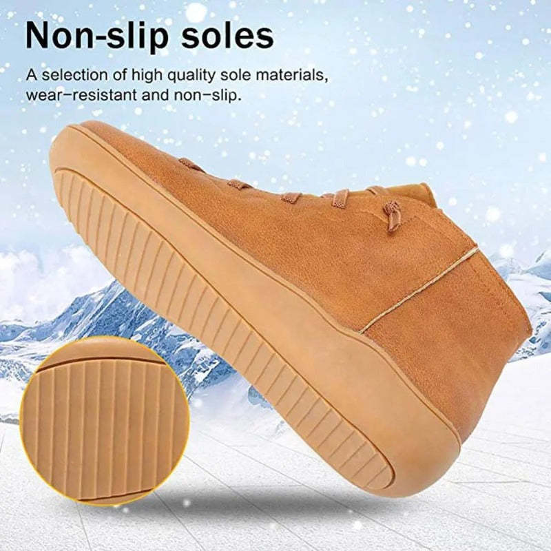 Women Leather Waterproof Orthopedic Vintage Boots