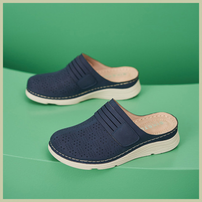 Casual Orthopedic Velcro Walking Wedge Toe Sandals