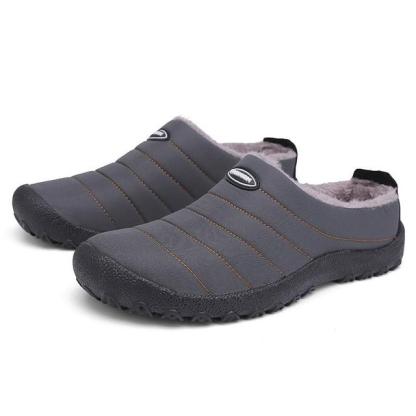 Fur Slippers Waterproof Indoor And Outdoor Winter Slides for Women and Men