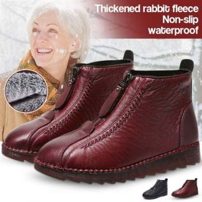 2024 popular winter boots!Women's Leather Non-Slip Ankle Boots