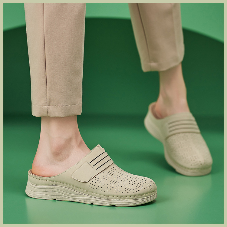 Casual Orthopedic Velcro Walking Wedge Toe Sandals