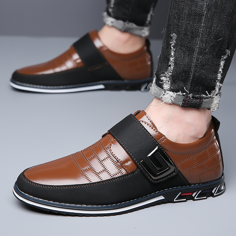 Fashion casual velcro men's casual shoes