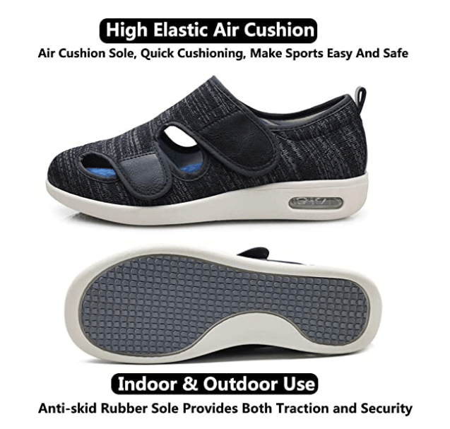 Plus Size Wide Diabetic Shoes For Swollen Feet Width Shoes (Unisex)