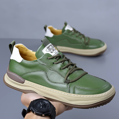 Genuine leather men's sports casual shoes