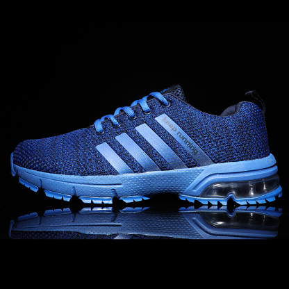 Breathable fly knit casual sports air cushion shoes