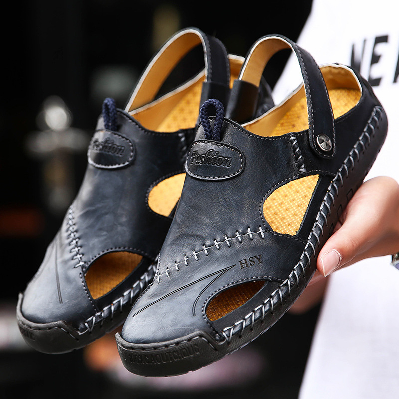 ⏰Promotion - 50% OFF🔥Men's Orthopedic Walking Genuine Leather Sandals