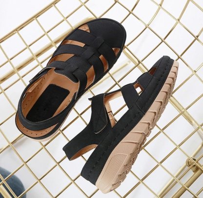 Casual Orthopedic Velcro Walking Wedge Toe Sandals