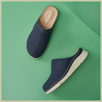 Casual Orthopedic Velcro Walking Wedge Toe Sandals