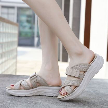Orthoture Women's Lightweight Sports Style Comfortable Thick Sole Sandals