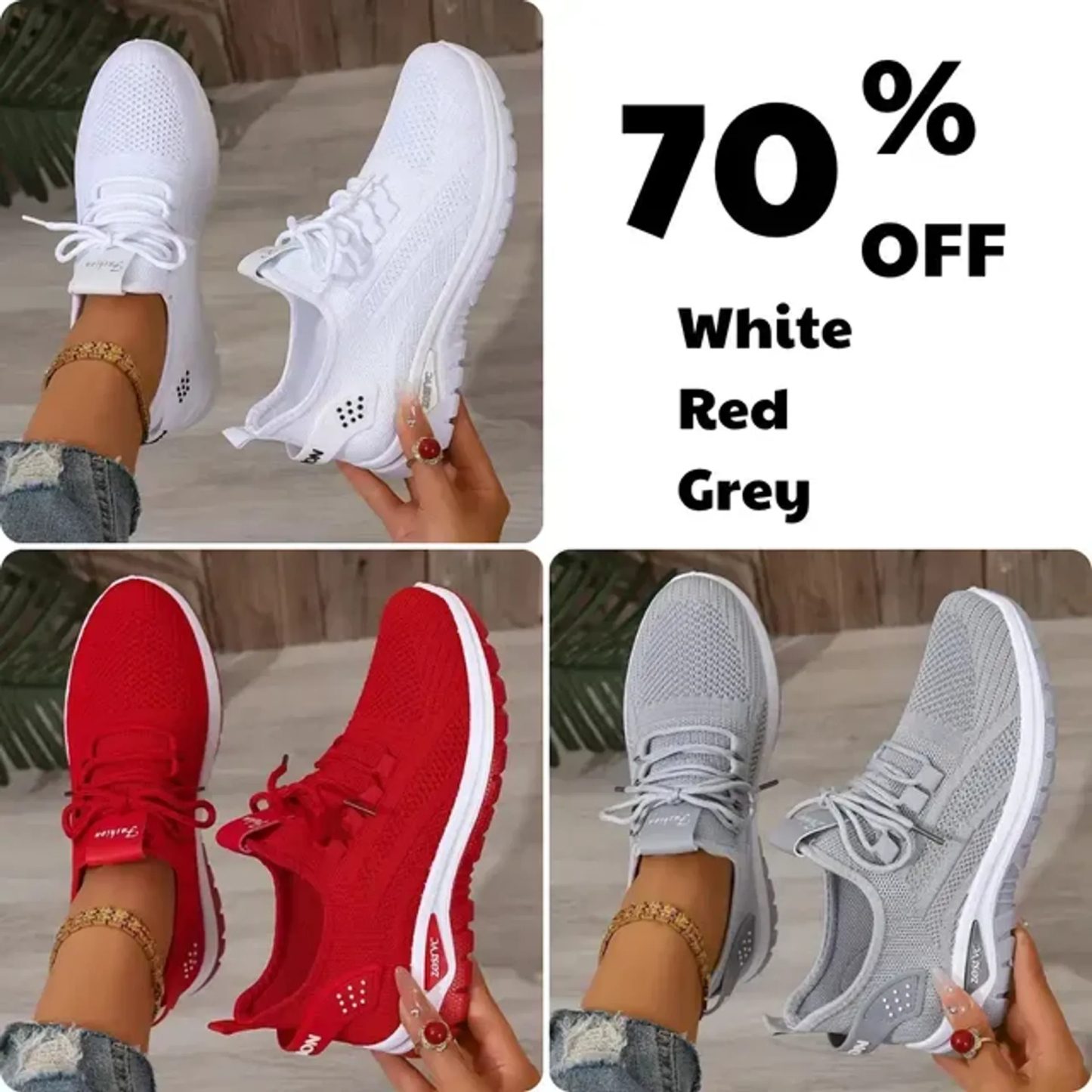 💥Hot Special Discount 70% OFF💥 Women's Lightweight Casual Sneakers, Ultra Soft Sole