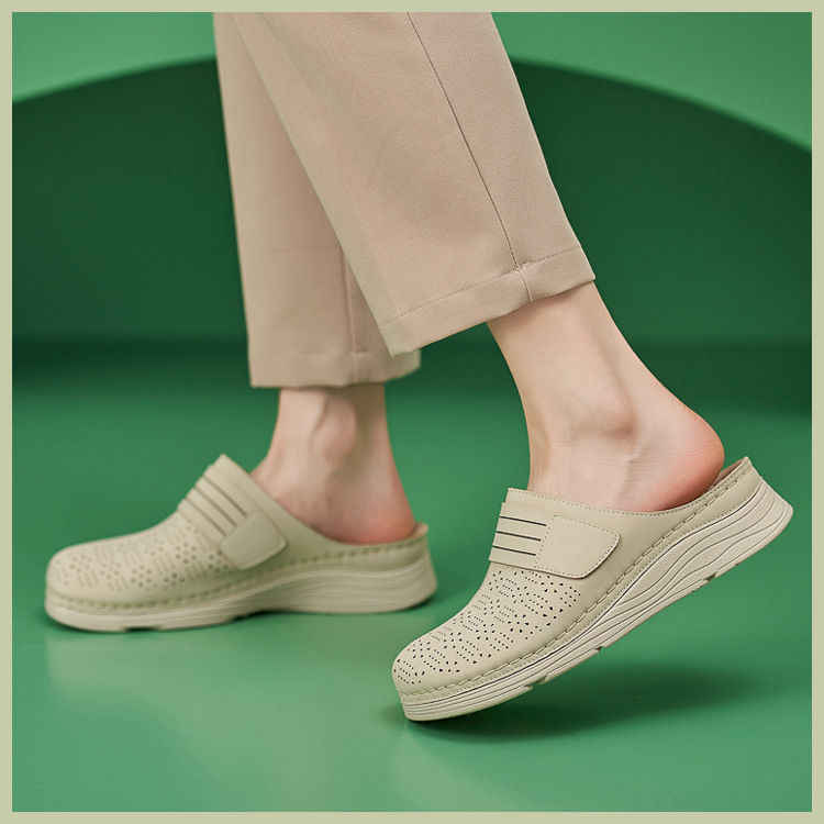 Casual Orthopedic Velcro Walking Wedge Toe Sandals