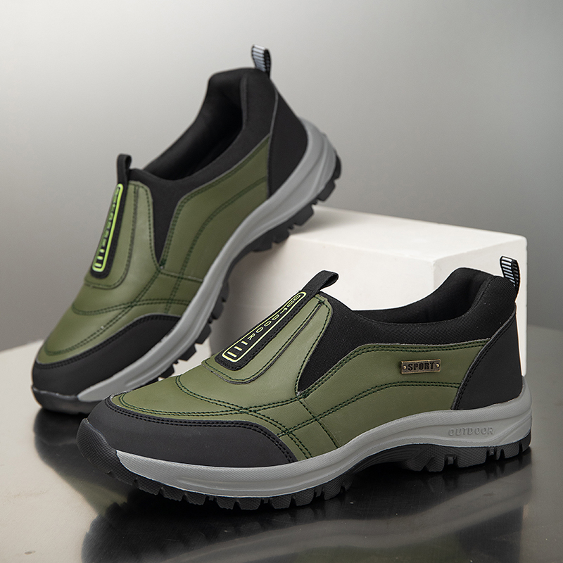 2025 Men's Lightweight Extra Wide Width Orthopedic Hands-Free Foot Pain Relief Slip-on Shoes