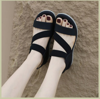 Women's Plus Size Bow Orthopedic Arch-Support Sandals