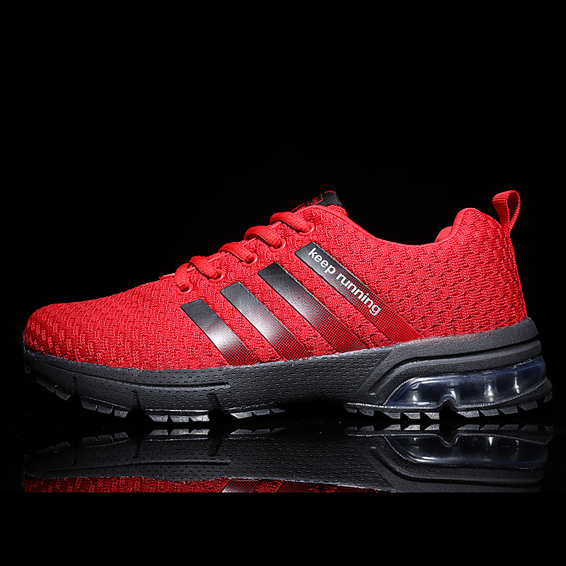 Breathable fly knit casual sports air cushion shoes