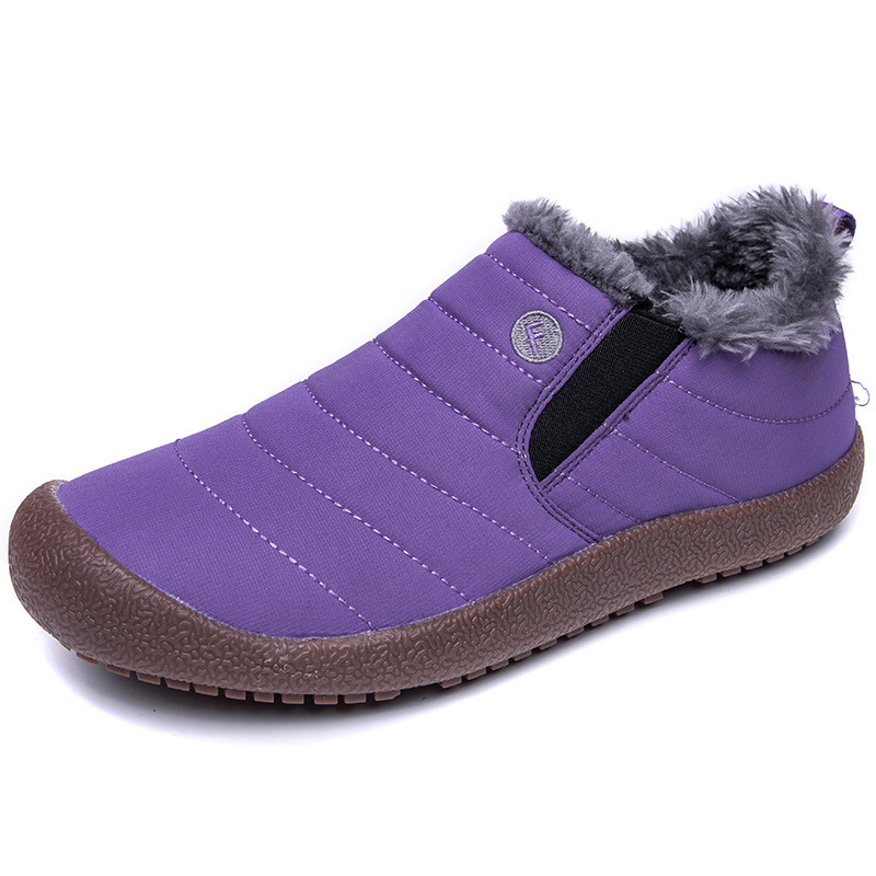 Winter Water-resistant Flat Fur Lined Boots