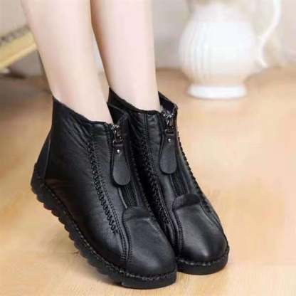 2024 popular winter boots!Women's Leather Non-Slip Ankle Boots