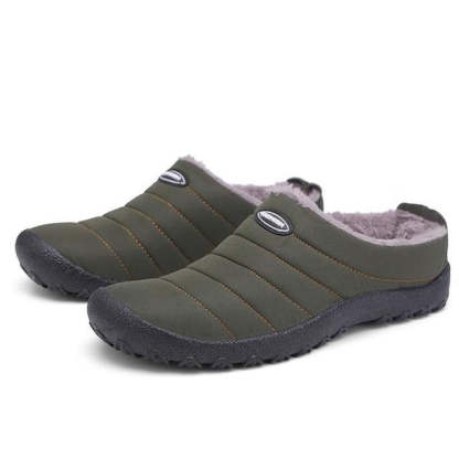 Fur Slippers Waterproof Indoor And Outdoor Winter Slides for Women and Men