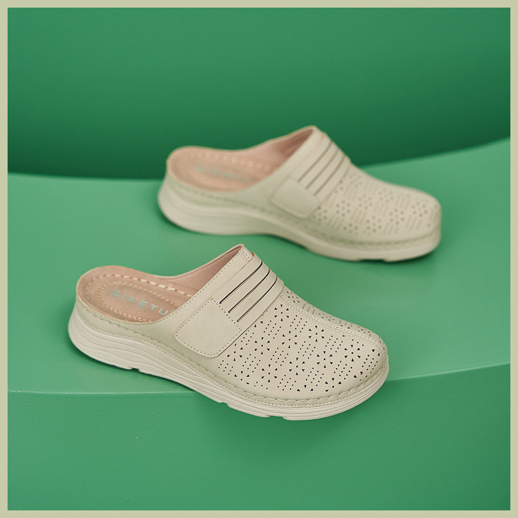 Casual Orthopedic Velcro Walking Wedge Toe Sandals